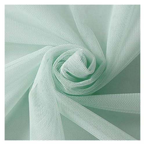 160 x 100/500 cm weicher Netzstoff, verschlüsseltes Hochzeitskleid-Material, DIY-Vorhänge, Moskitonetz und dekoratives Handwerk, leichtes und strapazierfähiges Stricktuch (32,160 x 500 cm) von EUIYCBA