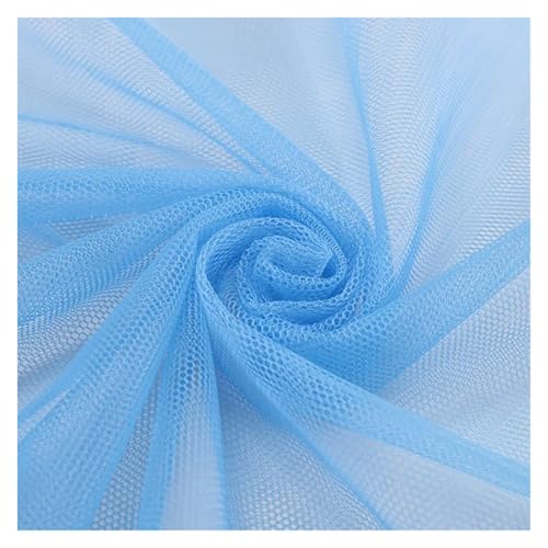 160 x 100/500 cm weicher Netzstoff, verschlüsseltes Hochzeitskleid-Material, DIY-Vorhänge, Moskitonetz und dekoratives Handwerk, leichtes und strapazierfähiges Stricktuch (5.160 x 100 cm) von EUIYCBA