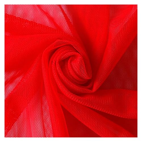 160 x 100/500 cm weicher Netzstoff, verschlüsseltes Hochzeitskleid-Material, DIY-Vorhänge, Moskitonetz und dekoratives Handwerk, leichtes und strapazierfähiges Stricktuch (7.160 x 500 cm) von EUIYCBA