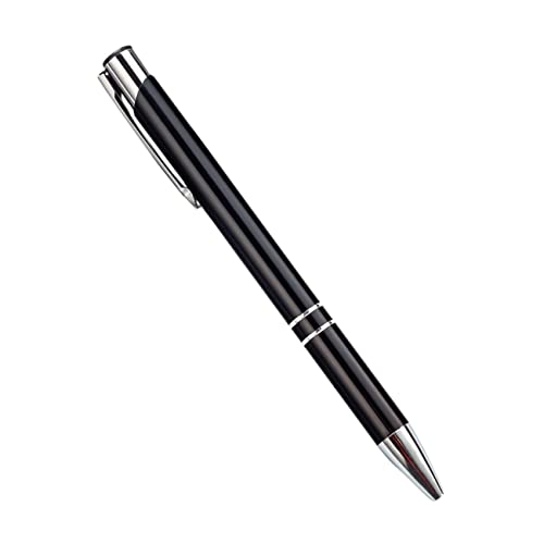 Metall Kugelschreiber 10 Stück Premium Kugelschreiber Set Hochwertige Qualität für einfaches und weiches Schreiben Schwarz von EUKKIC