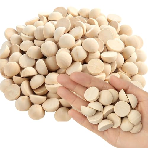 EULAPGOE 200 Stück Natürliche Halbe Holzkugeln 15mm Unfertige Halbe Holzkugeln Mini-Halbkugel Gespaltene Holzkugeln für DIY-Projekte Kinder Kunst Und Bastelbedarf EULAPGOE 200 Stück Natürliche Halbe Holzkugeln 15mm Unfertige Halbe Holzkugeln Mini-Halbkugel Gespaltene Holzkugeln für DIY-Projekte Kinder Kunst Und Bastelbedarf von EULAPGOE