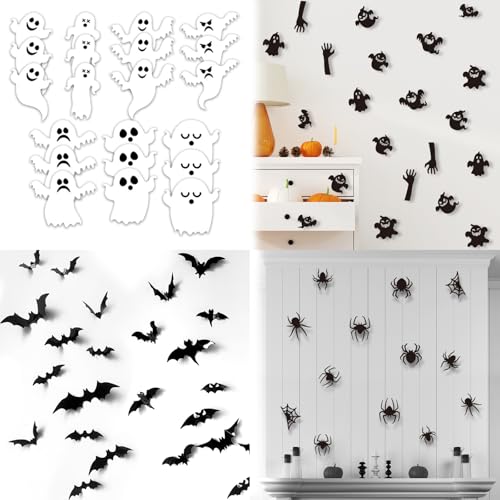 Fledermäuse Wanddekoration Halloween Dekoration. Halloween Party Supplies PVC 3D dekorative gruselige Fledermäuse Wandabziehbild Wandaufkleber, Halloween Abend Dekoration Haus Fenster Dekoration Set Fledermäuse Wanddekoration Halloween Dekoration. Halloween Party Supplies PVC 3D dekorative gruselige Fledermäuse Wandabziehbild Wandaufkleber, Halloween Abend Dekoration Haus Fenster Dekoration Set von EULAPGOE