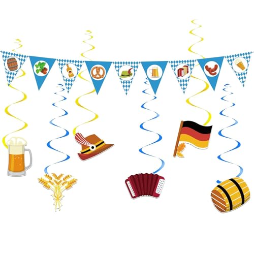 Mexikanische Hanging Swirl Karneval Hängende Wirbel Oktoberfest Deko Set,Bierfest Hängedeko,19 Stück Oktoberfest Dekoration Set, Oktoberfest Hängedeko mit Bayrisch Wimpelkette, Bayern Spiral Girlande Mexikanische Hanging Swirl Karneval Hängende Wirbel Oktoberfest Deko Set,Bierfest Hängedeko,19 Stück Oktoberfest Dekoration Set, Oktoberfest Hängedeko mit Bayrisch Wimpelkette, Bayern Spiral Girlande von EULAPGOE