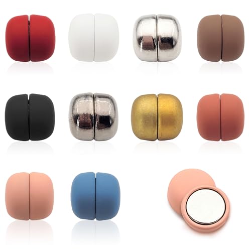 EUPSIIU 10 Stück Magnetische Hijab Nadeln Nadellose Kein Verhaken Vielseitig Einsetzbar Hijab Magnetische Pins Hijab Magneten Schal Magnetverschluss für Kleidung Hijabs Schals (10 Stück) von EUPSIIU