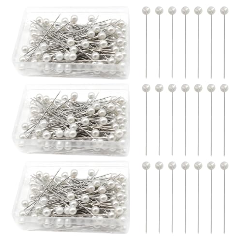 EUPSIIU 300 Stücke Nähnadeln, Stecknadeln Runde Faux Perle Kopf Nadeln, Quiltnadeln, Stoffnadeln, Hochzeit Perle Blumen Nadeln für Basteln Nähen Säumen Craft, Jewelry Komponenten Dekoration (Weiß) EUPSIIU 300 Stücke Nähnadeln, Stecknadeln Runde Faux Perle Kopf Nadeln, Quiltnadeln, Stoffnadeln, Hochzeit Perle Blumen Nadeln für Basteln Nähen Säumen Craft, Jewelry Komponenten Dekoration (Weiß) von EUPSIIU