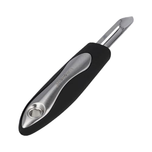 EUROHOME Sparschäler CARMEN aus rostfreiem Edelstahl - Gemüseschäler mit ergonomischem Kunststoffgriff - Kartoffelschäler 19 cm - Spülmaschinengeeigneter Apfelschäler mit Aufhänger im Griff EUROHOME Sparschäler CARMEN aus rostfreiem Edelstahl - Gemüseschäler mit ergonomischem Kunststoffgriff - Kartoffelschäler 19 cm - Spülmaschinengeeigneter Apfelschäler mit Aufhänger im Griff von EUROHOME