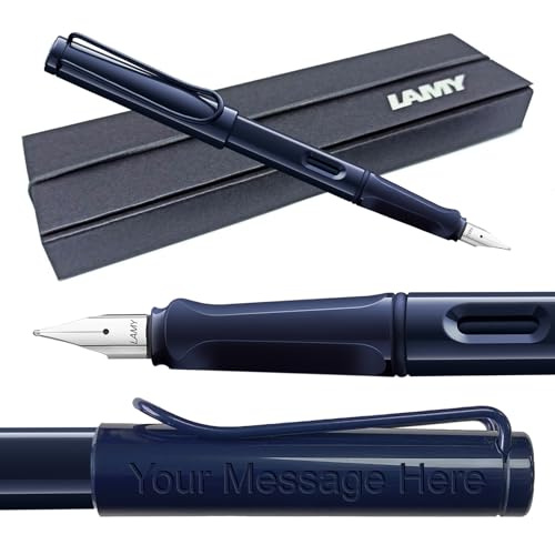 Füllfederhalter Lamy Safari – Personalisiert mit Gravur (Kursiv 1,5 mm Feder, Dark Dusk (2025 Special)) von EUROPENS