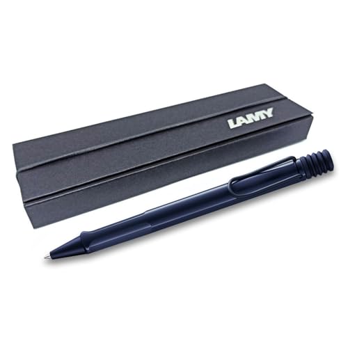 LAMY safari Kugelschreiber mit ergonomischem Griff & Strichstärke M - für angenehm langes Schreiben - aus robustem ASA Kunststoff - inklusive Großraummine M 16 (Geschenkbox, Dark Dusk (2025 Special)) von EUROPENS