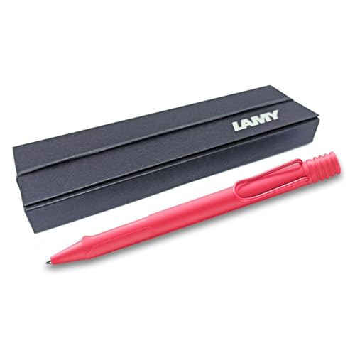 LAMY safari Kugelschreiber mit ergonomischem Griff & Strichstärke M - für angenehm langes Schreiben - aus robustem ASA Kunststoff - inklusive Großraummine M 16 (Geschenkbox, Sunset (2025 Special)) von EUROPENS