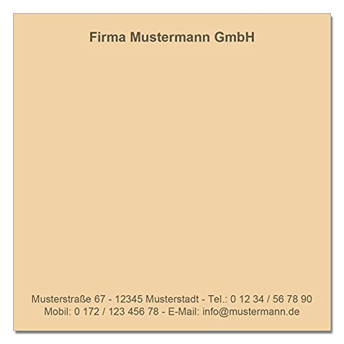 500 Notizzettel personalisiert in praktischer Zettelbox mit Stiftehalter 10 x 10 cm (lachs) von EUROPRINT24