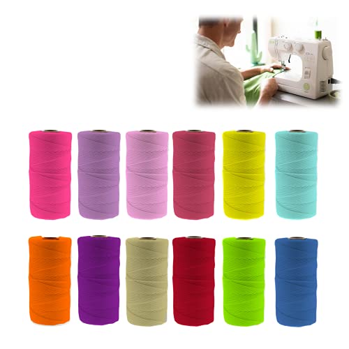 Nähgarn | 12 Garnrollen aus Polyester | bunter Polyester-Nähset | 12er Set 1000-Meter-Garnspulen | Nähmaschinengarn | 12 Nährollen | EUROXANTY Kurzwaren | Farbsortiment 1 Nähgarn | 12 Garnrollen aus Polyester | bunter Polyester-Nähset | 12er Set 1000-Meter-Garnspulen | Nähmaschinengarn | 12 Nährollen | EUROXANTY Kurzwaren | Farbsortiment 1 von EUROXANTY