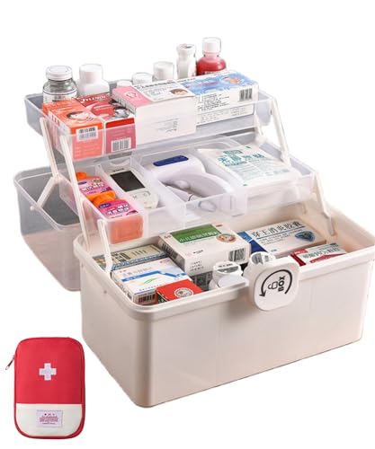 EURXLQ 3-Regal 39cm Weiß Mehrzweck-Aufbewahrungsbox,Medikamentenschrank mit Aufbewahrungsbeutel,Medikamenten Organizer Hausapotheke Box,Toolbox,Sortierbox,Angelkoffer,Organizer Box,39x26.5x21.5 cm EURXLQ 3-Regal 39cm Weiß Mehrzweck-Aufbewahrungsbox,Medikamentenschrank mit Aufbewahrungsbeutel,Medikamenten Organizer Hausapotheke Box,Toolbox,Sortierbox,Angelkoffer,Organizer Box,39x26.5x21.5 cm von EURXLQ