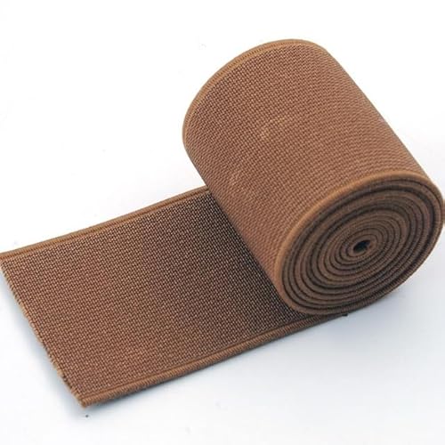10M 20-50mm Nähen Elastische Band Weiche Haut Gummibänder Schuhe Hosen Dekorative Stretch Gurtbänder DIY Kleidung Zubehör(Coffee,30mm) von EUXHTYWP