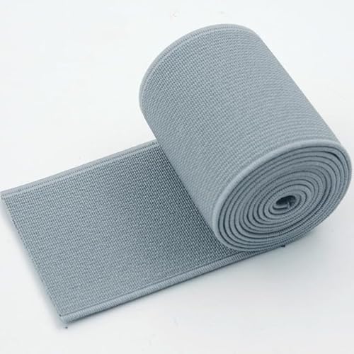 10M 20-50mm Nähen Elastische Band Weiche Haut Gummibänder Schuhe Hosen Dekorative Stretch Gurtbänder DIY Kleidung Zubehör(Grigio,50mm) von EUXHTYWP