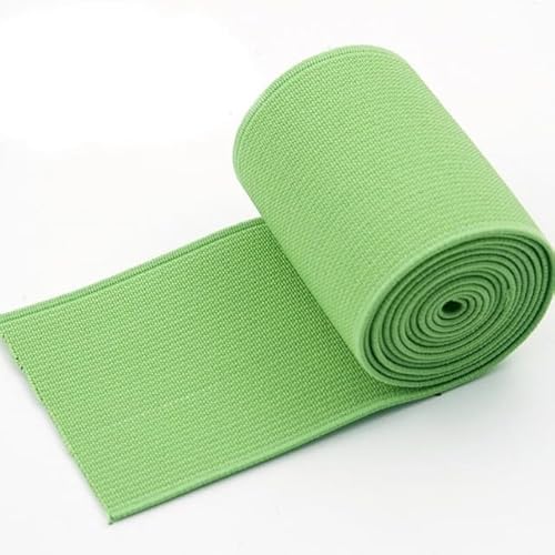 10M 20-50mm Nähen Elastische Band Weiche Haut Gummibänder Schuhe Hosen Dekorative Stretch Gurtbänder DIY Kleidung Zubehör(Lightgreen,50mm) von EUXHTYWP