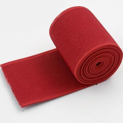 10M 20-50mm Nähen Elastische Band Weiche Haut Gummibänder Schuhe Hosen Dekorative Stretch Gurtbänder DIY Kleidung Zubehör(Rood,40mm) von EUXHTYWP