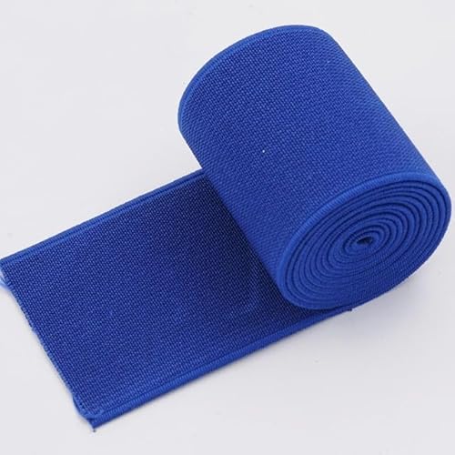 10M 20-50mm Nähen Elastische Band Weiche Haut Gummibänder Schuhe Hosen Dekorative Stretch Gurtbänder DIY Kleidung Zubehör(Royalblue,50mm) von EUXHTYWP