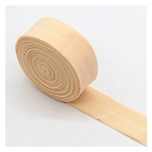 20 mm elastisches Band, elastisches Band, Mehrzweck-Spandex-Besatz, Näh-Taillenband, Spitzenstoffband, Bekleidungszubehör, Faltband(Apricot) von EUXHTYWP