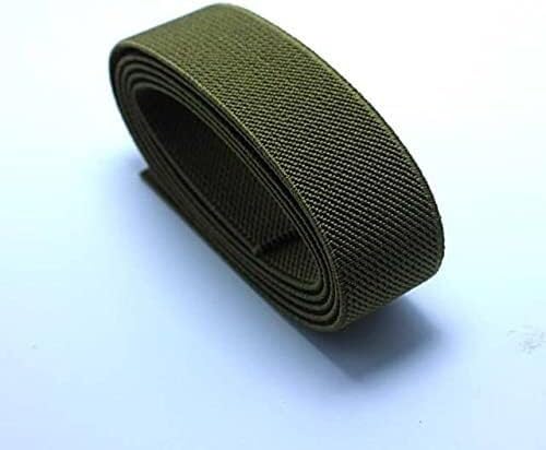 3cm schwarz und weiß gummiband verdickt elastische band farbe flache harte hosen taille DIY dekorative krawatten hause zubehör(Army Green) von EUXHTYWP