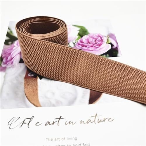 Elastische Nylonbänder, mehrfarbig, Maismuster, elastisches Band, Verdickung des Hosenbunds, DIY-Handwerk, Nähen, Kleidungszubehör, 1 Meter(Khaki) von EUXHTYWP