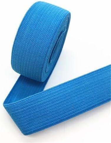 Elastisches Band DIY Bekleidung Nähen Spitzenbesatz Taillenbänder Bekleidungszubehör 1-2 Meter(Lake Blue,2 Meters) von EUXHTYWP