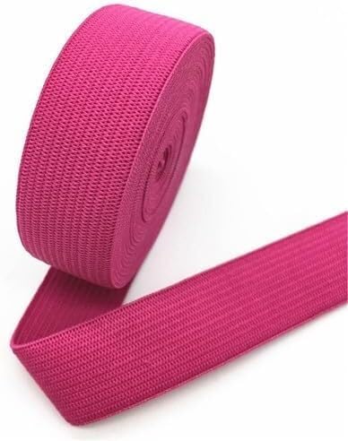 Elastisches Band DIY Bekleidung Nähen Spitzenbesatz Taillenbänder Bekleidungszubehör 1-2 Meter(Rose Red,2 Meters) von EUXHTYWP