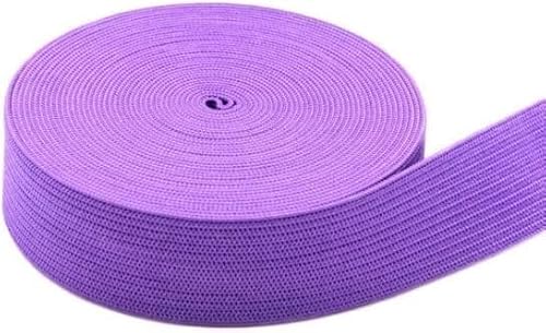 Elastisches Band Farbe Gehäkeltes Stretchseil Zubehör Polyester Flach DIY Kleidung Tasche Liefert Material(Re,5MeterLOT) von EUXHTYWP