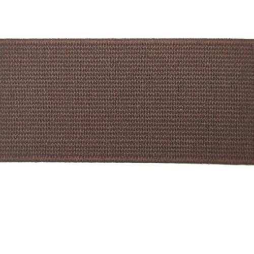 Gummiband, umklappbar, elastisches Band for Unterwäsche, Hosen, BHs, Gummikleidung, verstellbar, weicher Bund, elastisch, rot, 50 mm(Light Brown,25mm) von EUXHTYWP