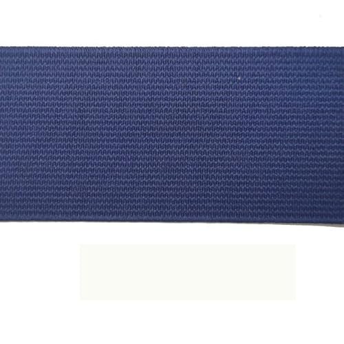 Gummiband, umklappbar, elastisches Band for Unterwäsche, Hosen, BHs, Gummikleidung, verstellbar, weicher Bund, elastisch, rot, 50 mm(Navy Blue 2,25mm) von EUXHTYWP