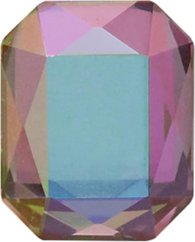 Hotfix-Strasssteine, 50 Stück, Nagelkunst-Zubehör, achteckige Form, for Aufkleben auf die Nägel, Strasssteine ​​mit flacher Rückseite, K9-Glas-Strass-Kristalle(Abpurple,8x10mm 50pcs) von EUXHTYWP
