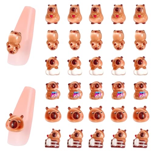 EUYRVAW Capybara 3D-Nagelanhänger, niedlich, Kawaii-Strasssteine, Nagel-Edelsteine für Nagelkunst, Nagelkunst, Nageldekorationen, für Nägel, Telefon, Kleidung, Schuhe, Taschen, Dekoration, Handwerk EUYRVAW Capybara 3D-Nagelanhänger, niedlich, Kawaii-Strasssteine, Nagel-Edelsteine für Nagelkunst, Nagelkunst, Nageldekorationen, für Nägel, Telefon, Kleidung, Schuhe, Taschen, Dekoration, Handwerk von EUYRVAW
