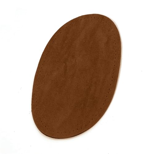 1 Paar Aufnäher aus PU-Leder, Reparaturflicken in ovaler Form, Ellenbogen-, Knie-, Bekleidungszubehör für Pullover, Jeans von EUYueli