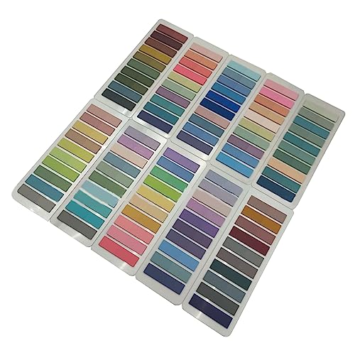 2400/2000 Stück Klebe-Tabs, Lesezeichen, Lesezeichen, Buch-Tabs für Notizbücher, mehrfarbig, beschreibbar von EUYueli