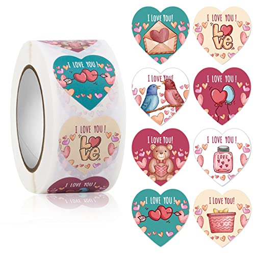 500 Stück Liebe Herz Valentinstag Aufkleber Geburtstag Party Siegel Etiketten Box Verpackung Schreibwaren Dekor 500 Stück Liebe Herz Valentinstag Aufkleber Geburtstag Party Siegel Etiketten Box Verpackung Schreibwaren Dekor von EUYueli