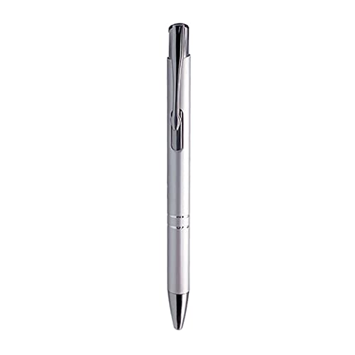 EUYueli 10 x glatter Kugelschreiber mit superweichem Griff, hübsche Journaling-Stifte 1,0 mm, schwarz/blau, Metallpresse, Schreibstifte von EUYueli