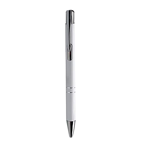 EUYueli 10 x glatter Kugelschreiber mit superweichem Griff, hübsche Journaling-Stifte 1,0 mm, schwarz/blau, Metallpresse, Schreibstifte von EUYueli
