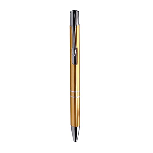 EUYueli 10 x glatter Kugelschreiber mit superweichem Griff, hübsche Journaling-Stifte 1,0 mm, schwarz/blau, Metallpresse, Schreibstifte von EUYueli