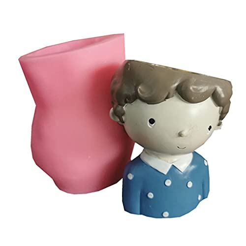 Fashion Boy Sukkulenten Blumentopf Epoxidharz Form Beton Vase Silikon Heimdekorationen Gießwerkzeuge von EUYueli