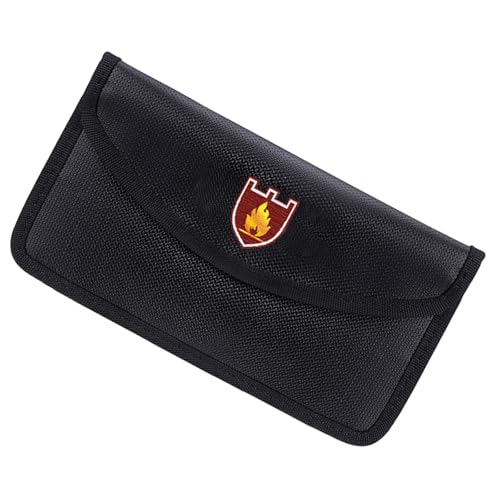 Feuerfeste Tasche, kleine Dokumententasche, Umschlag, Bargeld, Aufbewahrungstasche, wasserabweisend, für Wertsachen von EUYueli