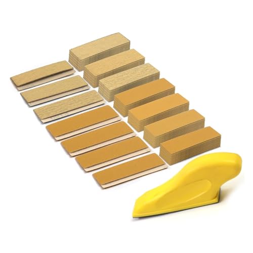 Handschleifblock, 71 Stück, kleiner Schleifer, Bastelschleifpapier, Fingerschleifer, unverzichtbar für Holzbearbeitung und Autoreparatur Handschleifblock, 71 Stück, kleiner Schleifer, Bastelschleifpapier, Fingerschleifer, unverzichtbar für Holzbearbeitung und Autoreparatur von EUYueli