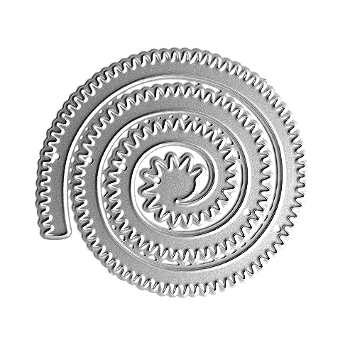 Metall-Stanzformen mit gelockten Blumen, zum Basteln, Karbonstahl, Prägeschablone, Schablone, Scrapbooking, für Karten, Stanzformen von EUYueli