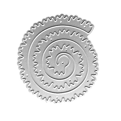 Metall-Stanzformen mit gelockten Blumen, zum Basteln, Karbonstahl, Prägeschablone, Schablone, Scrapbooking, für Karten, Stanzformen von EUYueli
