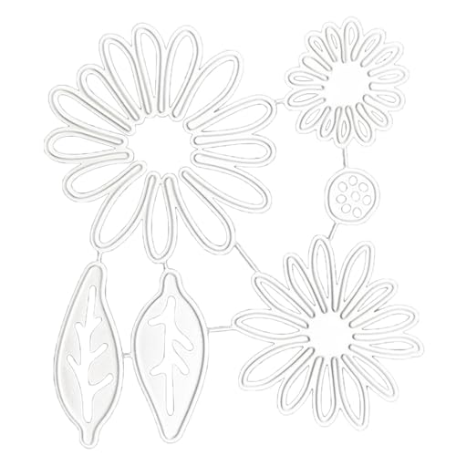 Prägeschablonen mit Blumen und Blättern, Stanzformen für Scrapbooking, Fotoalbum, Grußkarten, Einladungen von EUYueli