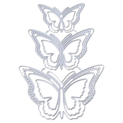 Schmetterlinge Stanzformen Schmetterling Prägeschablonen Vorlagen für Kartenherstellung Scrapbooking Papierbastelalbum von EUYueli