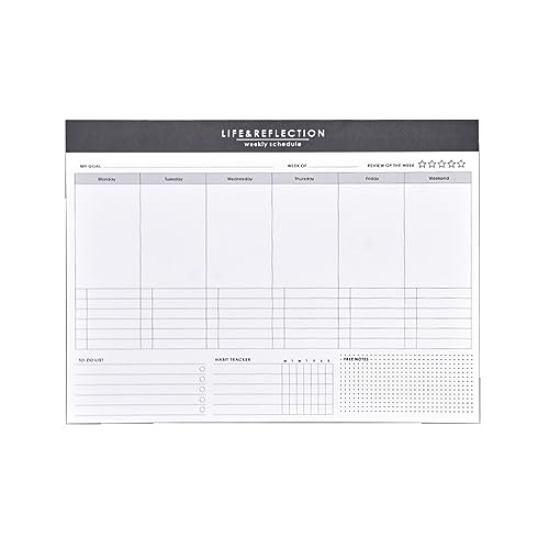 Schreibtischplaner, Monats-Notizblock, Abreißen, Wochenplaner, Notizblock, undatiert, Planer, Blätter, Zeitplaner Schreibtischplaner, Monats-Notizblock, Abreißen, Wochenplaner, Notizblock, undatiert, Planer, Blätter, Zeitplaner von EUYueli