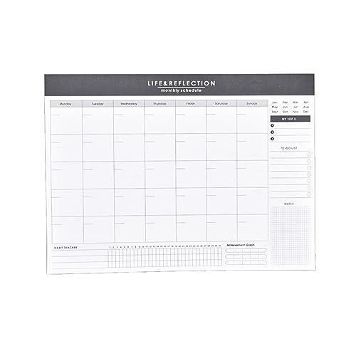 Schreibtischplaner, Monats-Notizblock, Abreißen, Wochenplaner, Notizblock, undatiert, Planer, Blätter, Zeitplaner Schreibtischplaner, Monats-Notizblock, Abreißen, Wochenplaner, Notizblock, undatiert, Planer, Blätter, Zeitplaner von EUYueli