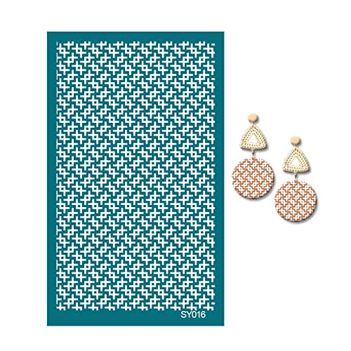 Siebdruck-Schablonen für Ton, wiederverwendbarer Siebdruck zum Bedrucken von Ton, Schmuck, Ohrringen, Blumen-Tieren Siebdruck-Schablonen für Ton, wiederverwendbarer Siebdruck zum Bedrucken von Ton, Schmuck, Ohrringen, Blumen-Tieren von EUYueli