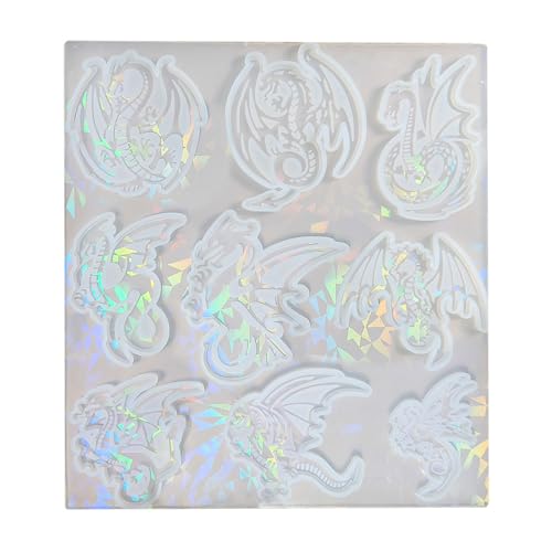 Vielseitige Silikonform mit Drachen-Anhänger für Schmuck, Epoxidharz-Formen zum Basteln von Drachenformen Vielseitige Silikonform mit Drachen-Anhänger für Schmuck, Epoxidharz-Formen zum Basteln von Drachenformen von EUYueli