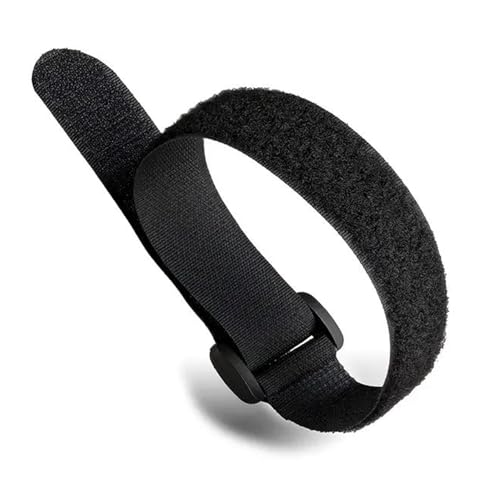 EV Hover Großes Klettband – 45,7 x 2,5 cm (2 Stück) – robuster Kabelgurt für EV Hover Arm – Schwarz – EV-Ladekabel-Organizer-Zubehör von EV Hover