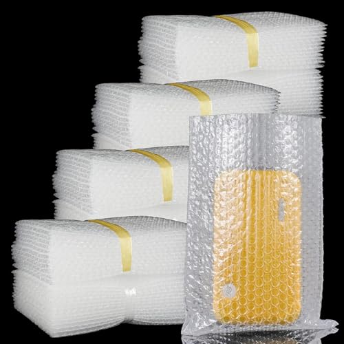 200 Stück transparente Luftpolstertaschen, 15.2 x 20.3 cm, Luftpolstertaschen für den Versand, doppelwandige Luftpolsterfolie für Umzug, elektronische Gegenstände, kleine Luftpolstertaschen 200 Stück transparente Luftpolstertaschen, 15.2 x 20.3 cm, Luftpolstertaschen für den Versand, doppelwandige Luftpolsterfolie für Umzug, elektronische Gegenstände, kleine Luftpolstertaschen von EVANCENT